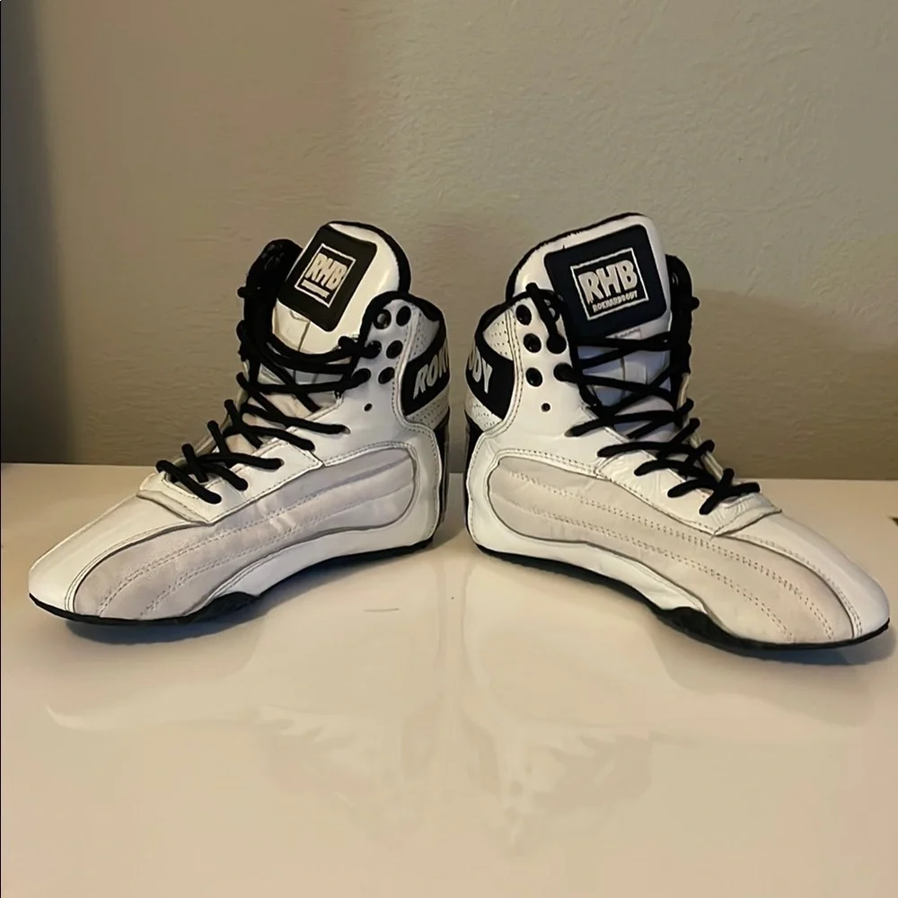 RHB ROKHARDBODY,  White and Black Boxing Shoes